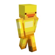 an image of a man that is in the style of minecraft with yellow skin