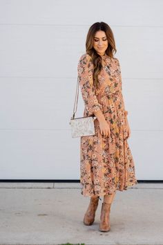 Wrap Midi Dress Outfit, Modest Fall Dress, Lds Dresses Church, Casual Wedding Guest Dress, Modest Fall Dresses, Sunday Dresses, Black Long Sleeve Midi Dress, Midi Dress Outfit, Casual Wedding Guest Dresses