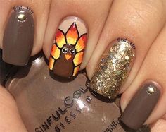 Nail Info, Feather Nails, Fall Designs