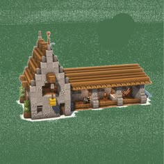 an image of a building made out of legos on a white background with text overlay that reads how to build a medieval style house