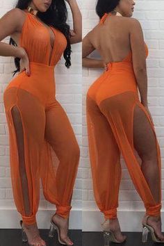 Prettylittlething Outfits, Backless Jumpsuit, Women Halter, Wholesale Clothing, Moda Fashion, Jumpsuits For Women, Plus Size Outfits