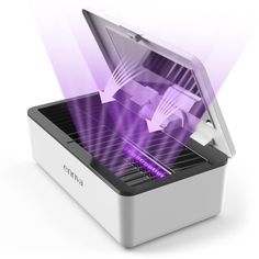 ennva UV Light Sanitizer - Large UV-C Light Disinfection Box - Powerful 360  Ultraviolet Sanitizing Box - Portable UV Sterilizer Cleaner for Cell Phone, Keys, Glasses, Earphone Phone Cleaner, Clean Phone, Ultraviolet Light, Cell Phone Charger, Phone Charger, Uv Light, Wireless Charger, Power Source, Ultra Violet