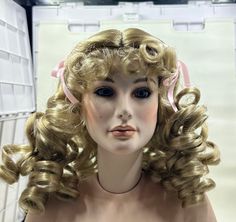 Beautiful shoulder length locks of curls doll and wig! This is a Monique Erika Style Doll Wig in blonde . I have many sizes and colors to choose from! In boxes with net and tag. Doll Curls, Curly Doll Hair, Baby Doll Hair, Coquette Doll, Clay Doll, Doll Wig, Doll Vintage, Doll Wigs, Beauty Shoot