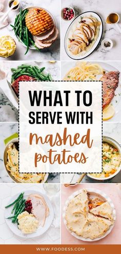 what to serve with mashed potatoes