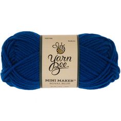 yarn bee mini maker's royal blue, 100g / 2 5oz ball