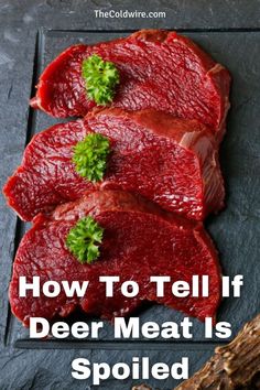 how to tell if deer meat is spoiled