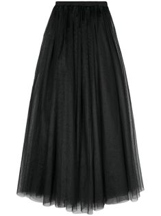 black tulle overlay fully pleated elasticated waistband hidden pockets flared hem partial lining Net Skirt, Tulle Maxi Skirt, Versace Outfit, City Dress, Black Tulle, Airport Fashion, Glam Rock, Exclusive Fashion, Skirt Black