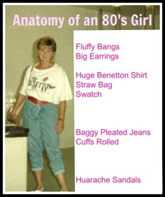 esprit clothing from 80's | Loose mile long sleeves ending at your waistline is super flattering ... 1980s Childhood Fashion, 80s Middle School Outfits, 1980s School Fashion, Benneton 80's, Esprit Clothing 1980s, 80s Popular Girl, 80s Clothes 1980s Fashion Trends, Real 80s Fashion, 80s Mom Outfit