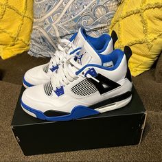 Jordan Retro 4 Motorsport (2017) In Excellent Condition, Worn Once. 100% Authentic Offers Welcomed ((Serious Inquiries Only)) Jordan 4 Motorsport, Air Jordan Retro 4, Jordan Retro 4, Retro 4, Air Jordan Retro, Womens Jordans, Air Jordans Retro, Jordan Retro, Jordan Shoes