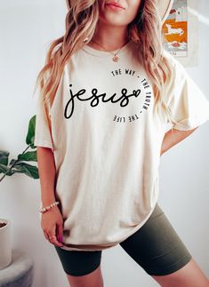 Bible Humor, Jesus Tees, Christian Sweatshirt, Christian Apparel, Christian Shirt, Jesus Shirts, Christian Women, Christian Clothing, Christian Shirts