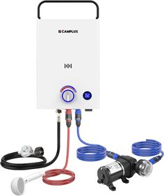 CAMPLUX Portable Tankless Water Heater F10 Expedition Gear, Camping Water, Gas Water Heater, Tankless Water Heater, High Water, Off Grid Living, Camping With Kids, Outdoor Shower, Water Flow