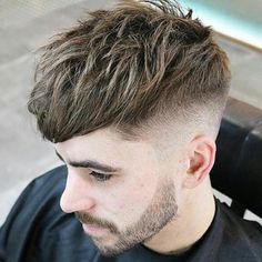 Choppy Taper Fade with Bangs - Caesar Haircut Top Fade Haircut, Hair Types Men, Caesar Haircut, Best Fade Haircuts, Undercut Hairstyle, Mens Hairstyles Fade, Crop Haircut, A Haircut