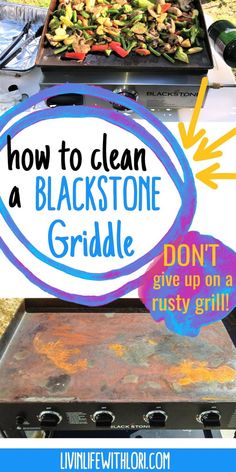 Clean a Blackstone Griddle Outdoor Griddle Recipes, Griddle Cooking Recipes, Grill Stone, Outdoor Cooking Recipes, Blackstone Grill, Cooking Stone, Flat Top Griddle, Flat Top Grill, Griddle Recipes