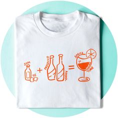 --- Aperol Spritz Cocktail Recipe Formula --- Minimalist doodle style recipe formula design, featuring the key ingredients to make an aperol spritz. Idle for Cocktail Lovers.  --- KEY FEATURES --- 🎨 Original Art/Design. 🏡 Made to order in-house, ensuring a unique piece just for you. 🌿 Sweater - 280gsm 80% SoftStyle Cotton 20% Polyester 👕 T-shirts - 180gsm 100% soft ringspun cotton T-shirt. 📏  Sizes : Men and Women's size style available, see guide in the listing images. ✂️ Tear Out Label: F Cocktail Prosecco, Cocktail Aperol Spritz, Aperol Spritz Recipe, Formula Recipes, Spritz Recipe, Spritz Cocktail, Prosecco Cocktails, Cocktail Gifts, Doodle Style