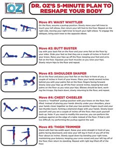 a poster with instructions on how to do an exercise