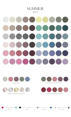 Soft Summer Color Palette Asian, Soft Summer Color Palette Brown, Calm Summer Color Palette Outfits, Summer Mute Color Palettes Outfit, Cool Soft Summer Color Palette, Palette Summer Soft, Soft Summer Color Palette Jewelry, Light Summer Pallette Outfits, Mute Summer Pallete