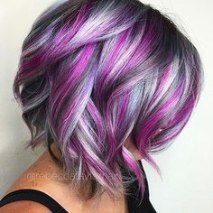 Blackberry Hair, Unicorn Hair Color, Hair Color Crazy, Boring Hair, Hair Color Purple, Unicorn Hair, Short Hair Color, Pastel Hair, Rainbow Hair