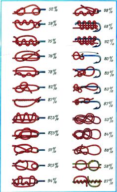 an image of different types of knots