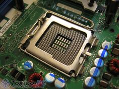 the cpu chip is attached to the motherboard