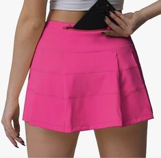 Pink Tennis Skirt, Long Legged Girls, Athletic Skirts, Lululemon Skirt, High Waisted Pleated Skirt, Tennis Skort