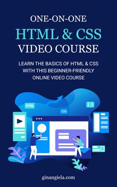 the one - on - one html and css video course with this beginner - friendly online video course