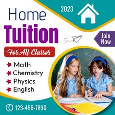 Home Tutor Poster, Tuition Advertisement Poster, School Ads Design, Education Poster Design Ideas Student, Tution Class Advertisement Template, Tutions Poster, Tuition Classes Banner, Tuition Classes Poster, Home Tuition Poster