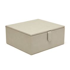 Brouk and Co. - Brouk & Co. "Jodi" Gray Faux Leather Three-Tray Jewelry Box. From Brouk & Co., this "Jodi" gray faux leather three-tray jewelry box is the perfect travel essential. Opens up to a mirror to help you accessorize and features three removable trays that are divided into multiple sections to keep your pieces organized. Vegan friendly. Wipe clean. Measures 8 1/4"L x 7 1/2"W x 3 3/4"H. Item(s) are safely and securely packaged. Classic Jewelry Storage Box Included For Gifts, Modern Rectangular Jewelry Storage Box Included, Silver Jewelry Storage Box With Gift Box, Luxury Formal Jewelry Storage Box, Luxury Jewelry Storage Box, Rectangular, Vegan Friendly, Cleaning Wipes, Jewelry Box, Tray