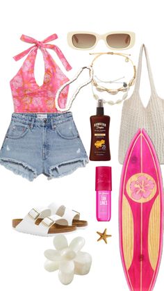 Cute Beach Outfits, Beachy Outfits, Hawaii Outfits, Summer Outfits For Teens, Beach Fits, Beach Wear Outfits