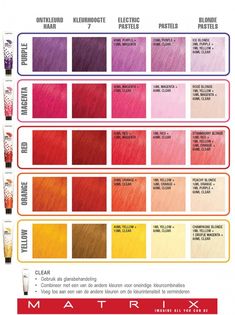 Matrix Color Chart, Matrix Hair Color Chart, Matrix Hair Color, Diy Hair Dye, Hair Color Images, Hair Foils, Matrix Hair