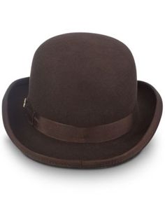 Brown Formal Hat With Short Brim, Adjustable Felt Cloche Hat In Classic Style, Formal Brown Brimmed Hat, Elegant Brown Boater Hat With Flat Brim, Classic Brown Cloche Hat For Kentucky Derby, Classic Cloche Hat With Flat Brim For Formal Occasions, Brown Fedora For Kentucky Derby And Formal Occasions, Classic Formal Cloche Hat With Short Brim, Brown Brimmed Felt Hat For Formal Occasions