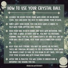 Crystal Ball Witchcraft, Scrying Crystal Ball, How To Use A Crystal Ball, Divination Witchcraft, Clairvoyant Psychic Abilities, Witch Crystal Ball, Scrying Crystal, Witchcraft Tips, Psychic Development Learning