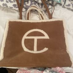 Used Once Ugg X Telfar Large Sherpa Tote Telfar Bags, Large Tote, Womens Tote Bags, Limited Time, Bag Lady, Color