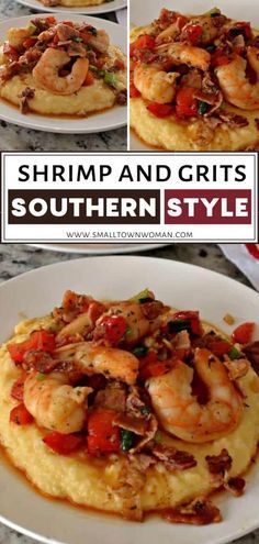 shrimp and grits southern style is an easy dinner recipe that's ready in under 30 minutes