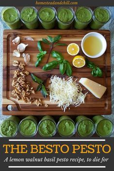 the best pesto recipe is made with lemons, basil and parmesan cheese