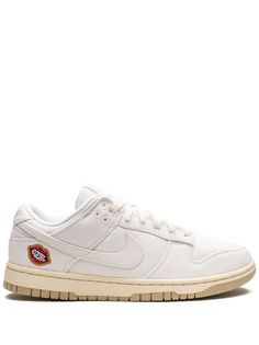 Dunk Low "The Future is Equal" sneakers from Nike featuring off-white, leather, panelled design, signature Swoosh logo detail, graphic print to the front, round toe, front lace-up fastening, logo patch at the tongue and flat rubber sole. These styles are supplied by a premium sneaker marketplace. Stocking only the most sought-after footwear, they source and curate some of the most hard to find sneakers from around the world.. Nike Dunk Shoes, Dunk Shoes, White Nike Shoes, Mode Zara, Pretty Shoes Sneakers, All Nike Shoes, Shoes Outfit Fashion, Shoes Sale, Hype Shoes