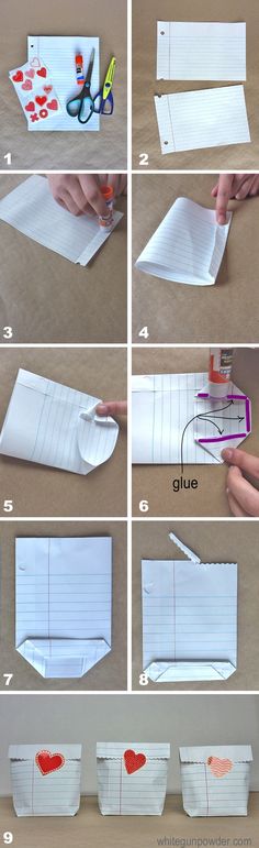 step by step instructions on how to make an envelope