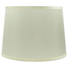 Urbanest faux silk hardback French drum lamp shade in eggshellShade measures 12" across the top, 14" across the bottom, and 10" slant heightLining is white; spider fitter is brushed nickelRecommended maximum wattage bulb is 100 watts Silk Lampshade, White Spider, Drum Lamp Shade, Drum Lamp, Base 10, Drum Lampshade, Home Decor Lights, Egg Shells, Lamp Shades