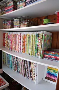 Craft Room Organization Labels, Fabric Organization Storage, Sewing Notions Organization, Fabric Storage Solutions, Small Sewing Rooms