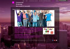 an image of a website page with people in the city on it's desktop screen