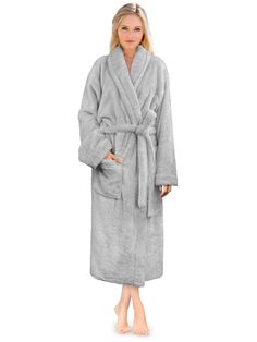 PRICES MAY VARY. Designed to be used as comfortable robe or bathrobe at your home. Our shaggy long robe has the perfect fit and comes with a waist strap so you can adjust for perfect fit and 2 side pockets to keep all your essentials! FLUFFY TEDDY SHERPA FLEECE ROBE Our Premium Women Fleece Long Robe is soft on your skin, lightweight, and keeps you warm. We made the robe of fluffy teddy sherpa fabric to make it cozy with an elegant touch! PERFECT GIFT: Ideal present for family or friends for bir Womens Bathrobes, Soft Robes, Womens Sherpa, Waist Strap, Everly Quinn, Black Charcoal, Dusty Blue, Mid Calf, Apparel Accessories