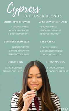 Cypress Diffuser Blends, Doterra Cypress, Cypress Oil, Cypress Essential Oil, Essential Oils For Pain, Essential Oil Diffuser Recipes, Oil Diffuser Recipes