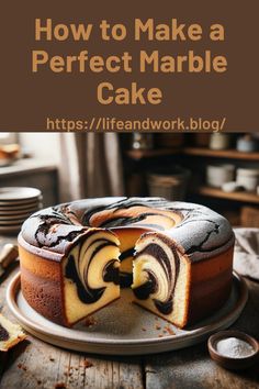 How to Make a Perfect Marble Cake Marble Cakes Birthday, Chocolate Marble Cake Recipe, Marble Layer Cake, How To Make Marble Cake, Marble Pound Cake Recipe, Blender Cake Recipes, Marble Cake Recipe With Box Cake, Simple Marble Cake Recipe, Homemade Marble Cake Recipe