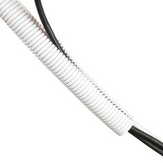 a black and white extension cord with two wires