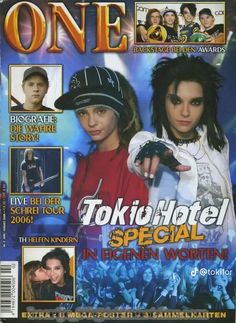 the cover of one magazine with two young people on it and another person holding a cell phone