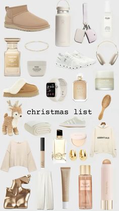 the christmas list is full of all kinds of items and things to buy for your holiday gift