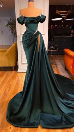 Fashion green Evening Dress, Long Prom Dresses,PD49328 on Storenvy Green Evening Dress Long, Evening Dress Long, Green Evening Dress, Green Mermaid, Prom Dress Inspiration, Long Prom Dresses, فستان سهرة, Dresses Elegant, Glam Dresses