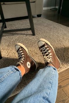 Brown Converse, Fresh Shoes, Swag Shoes, Brown Aesthetic, Pretty Shoes