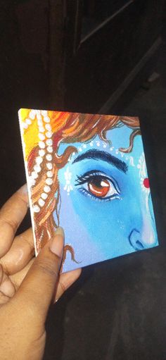 Krishna Krishna Feet Drawing, God Painting Indian Easy, Krishna Drawing Painting, Krishna Eyes Drawing, Krishna Eyes Painting, Easy Krishna Painting, Krishna Glass Painting, Krishna Eyes