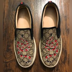 Gucci Leather Dublin Snake Gg Canvas Low Top Slip On Sneakers. Sz 10.5 Black. Sorry No Box *Free Shipping* Shoes Gucci, Coal Mining, Gucci Leather, On Sneakers, Gucci Black, Gucci Shoes, Slip On Sneakers, Black Cream, Mens Shoes Sneakers