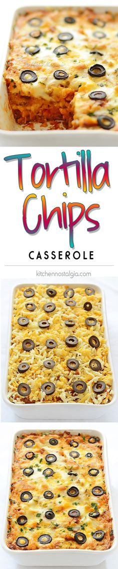 this casserole is made with tortilla chips and cheese